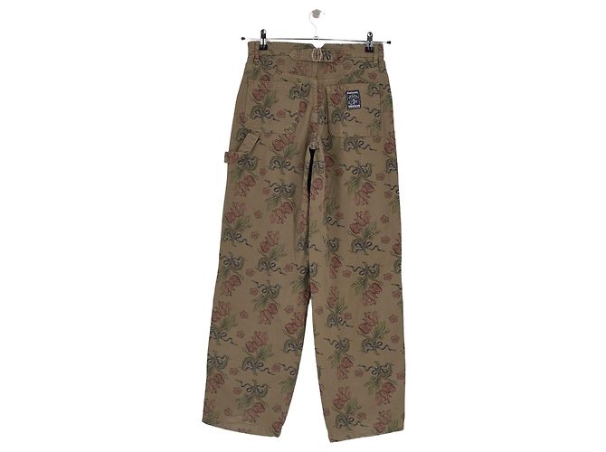 Autre Marque Pantalones de algodón caqui - vista 2