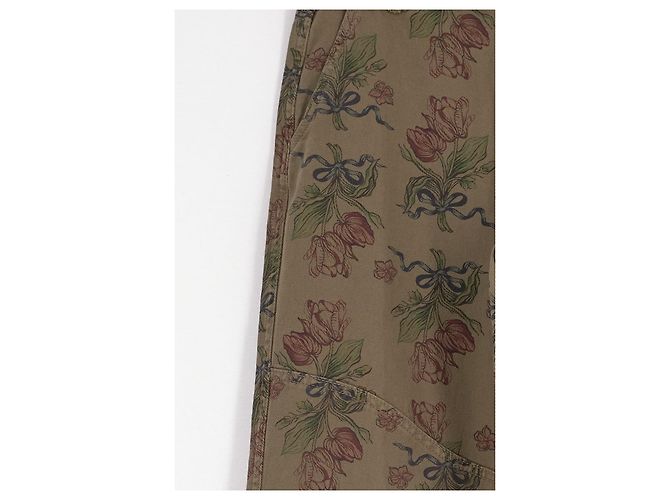 Autre Marque Pantalones de algodón caqui - vista 4