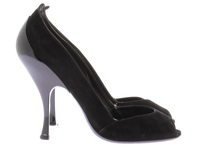 Miu Miu Décolleté in camoscio nero - vista 2