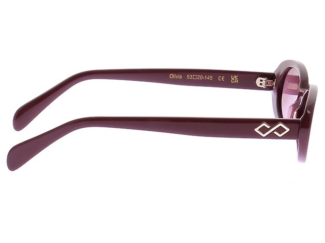Autre Marque Weinrote Sonnenbrille "Olivia" - Ansicht 5