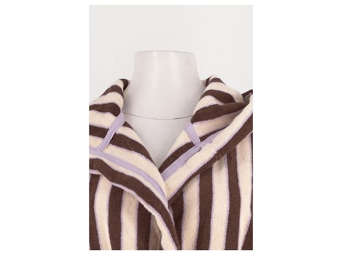 Autre Marque Poncho de algodón marrón - vista 5