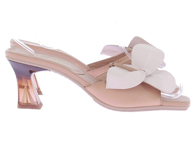 Autre Marque Beige Leder-Mules mit Absatz - Ansicht 3