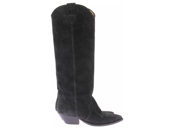 Isabel Marant Botas Santiag "Denvee" gris oscuro - vista 3
