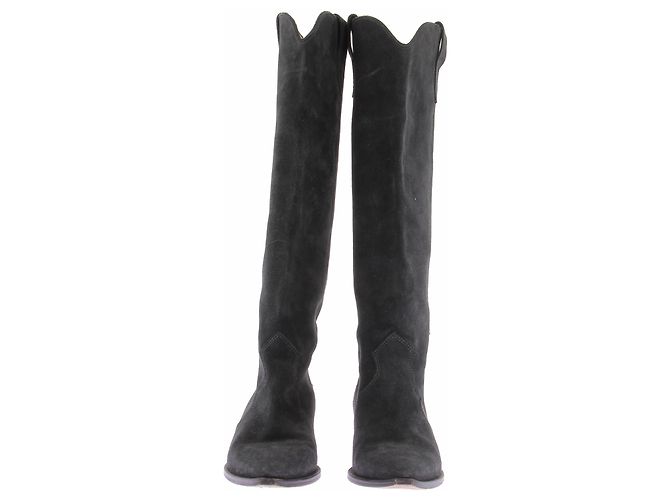 Isabel Marant Botas Santiag "Denvee" gris oscuro - vista 5