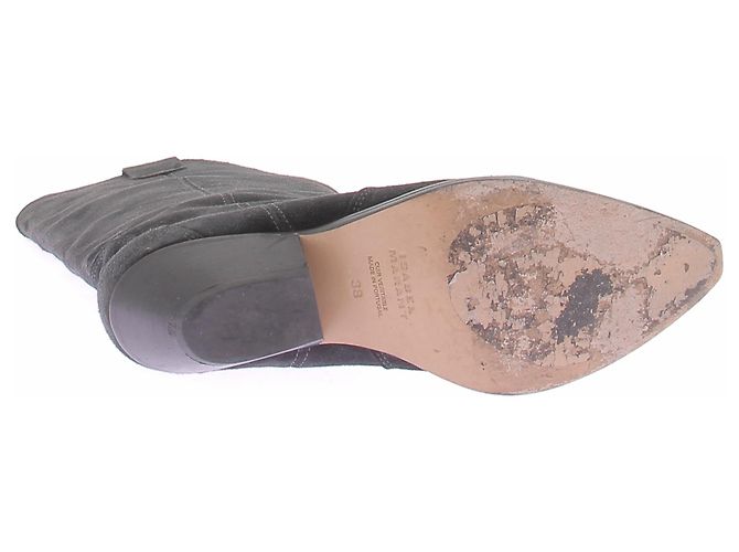 Isabel Marant Botas Santiag "Denvee" gris oscuro - vista 6