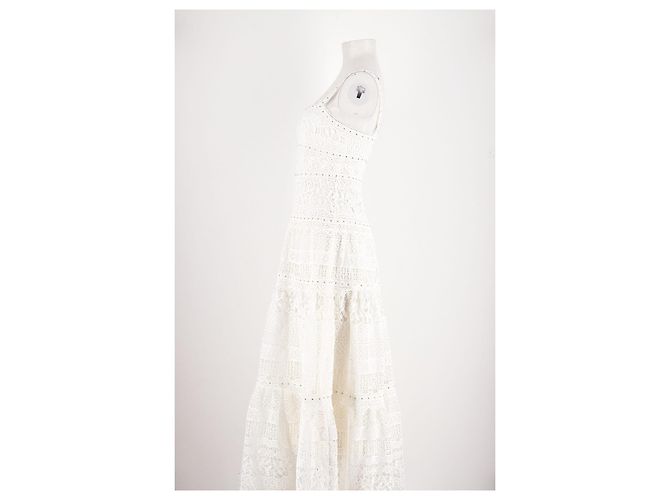 Maje Vestido de algodón blanco - vista 3