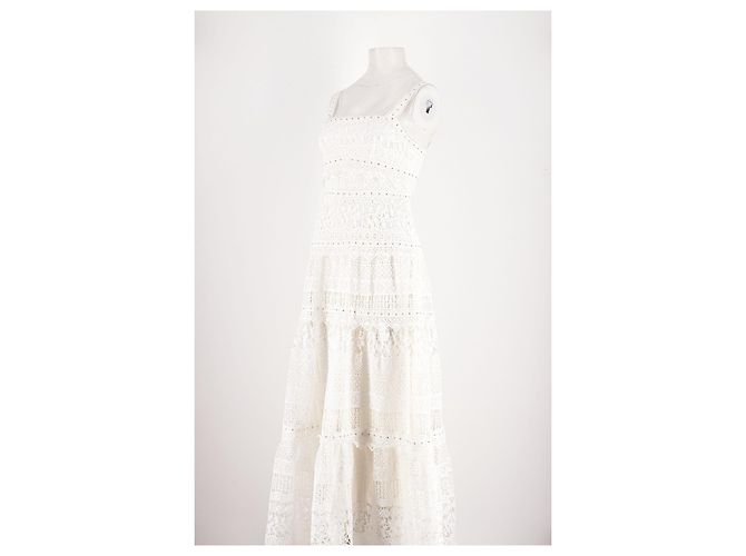 Maje Vestido de algodón blanco - vista 4