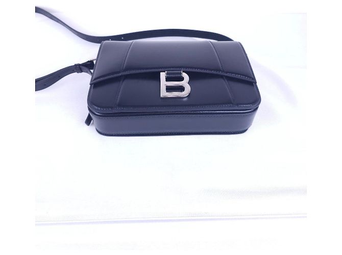 Borsa a tracolla in pelle nera Balenciaga - vista 11