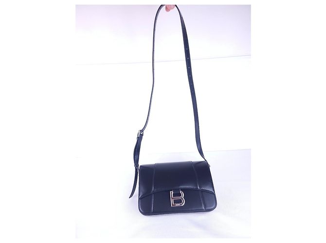 Borsa a tracolla in pelle nera Balenciaga - vista 12