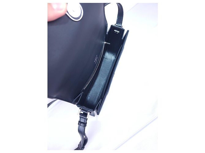 Borsa a tracolla in pelle nera Balenciaga - vista 16