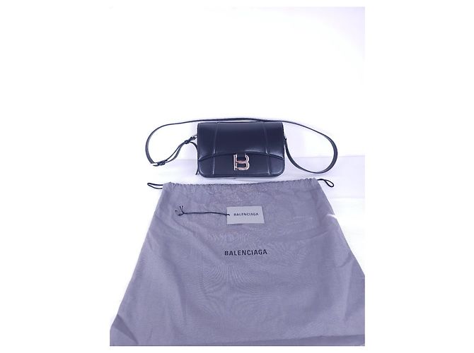 Borsa a tracolla in pelle nera Balenciaga - vista 18
