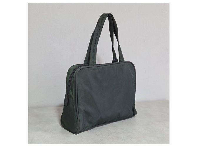 Borsa Prada in nylon tessuto verde - vista 5