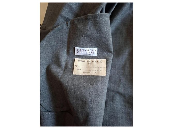 Blazer de lana gris Brunello Cucinelli - vista 10