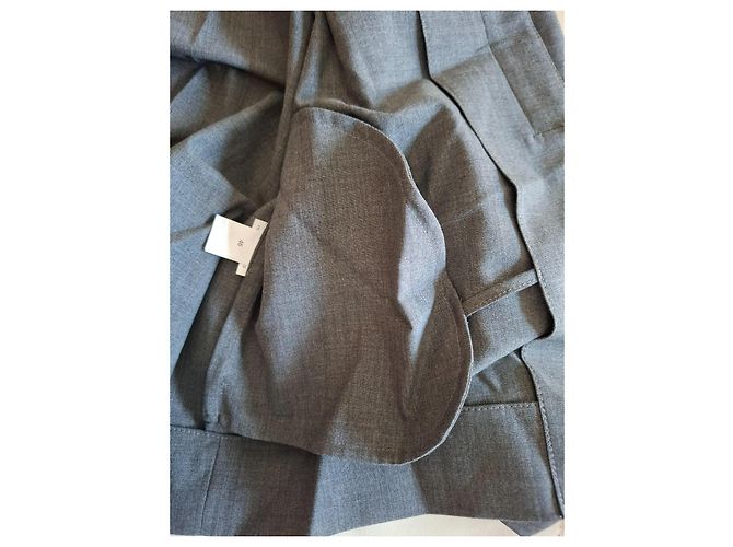 Blazer de lana gris Brunello Cucinelli - vista 12
