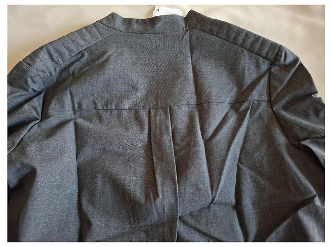 Blazer de lana gris Brunello Cucinelli - vista 6