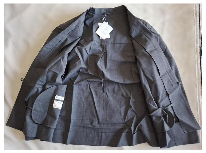 Blazer de lana gris Brunello Cucinelli - vista 8