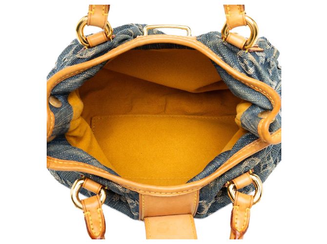 Louis Vuitton Blue Monogram Denim Pleaty - vista 4
