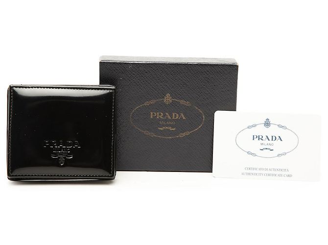 Monedero Prada de charol negro - vista 7