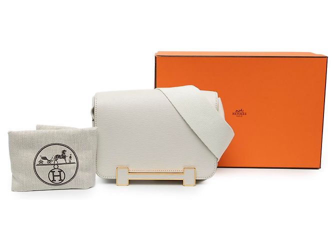 Hermès White Chevre Mysore Geta - Ansicht 7