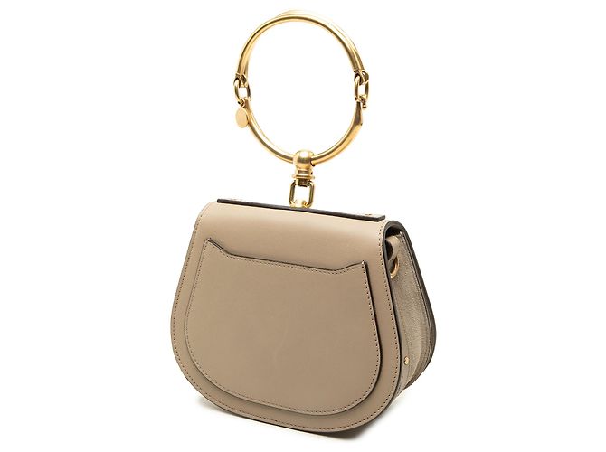 Borsa Nile Bracelet Chloé in pelle marrone Small - vista 2