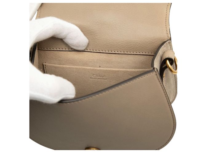 Borsa Nile Bracelet Chloé in pelle marrone Small - vista 5