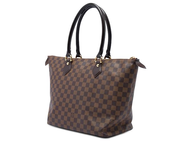 Louis Vuitton Brown Damier Ebene Saleya MM - vista 2