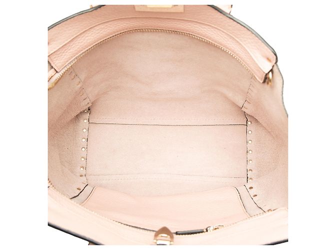 Valentino Rockstud Double Handle Tote aus Leder in Pink, Medium - Ansicht 4