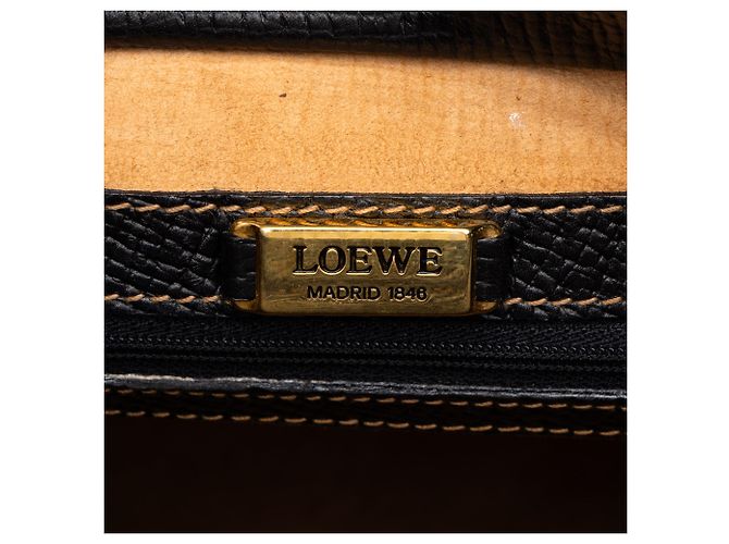 Borsa a tracolla LOEWE in pelle testurizzata nera - vista 5