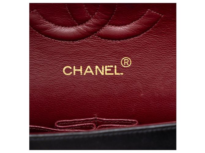 Chanel Black Medium Classic Lambskin Double Flap - vista 5
