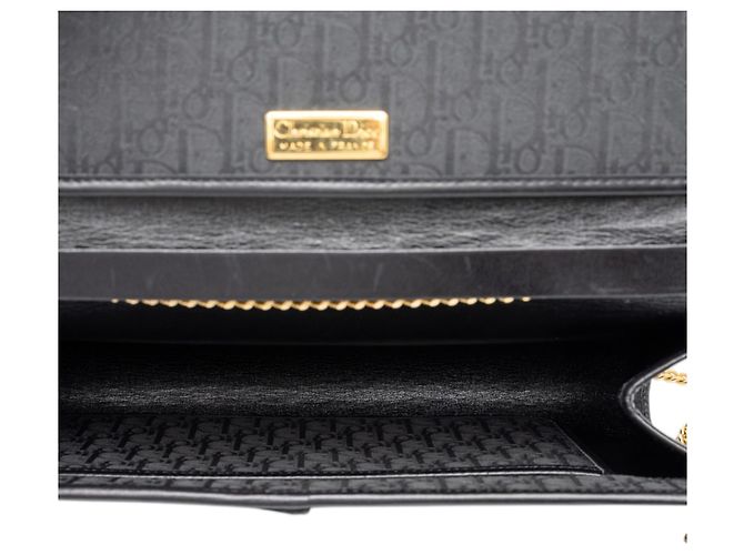 Borsa a tracolla con catena Diorissimo Trotter Canvas Nera Dior - vista 4