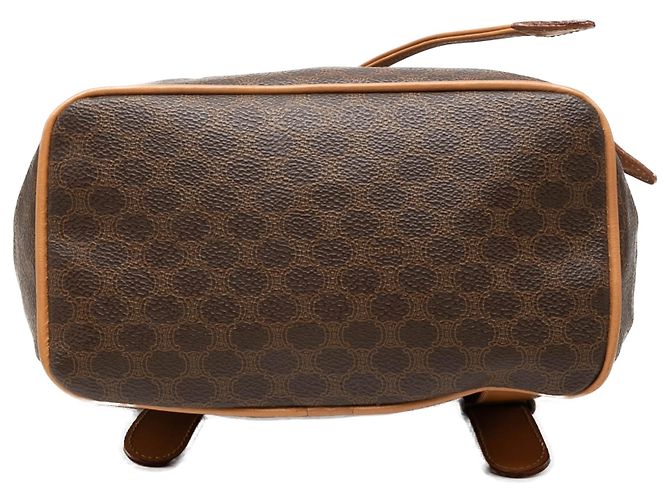 Céline Celine Brown Macadam Coated Canvas Backpack - view 3