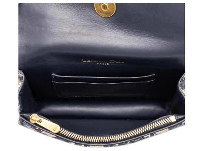 Dior Saddle Gürteltasche aus blauer Oblique Canvas - Ansicht 4