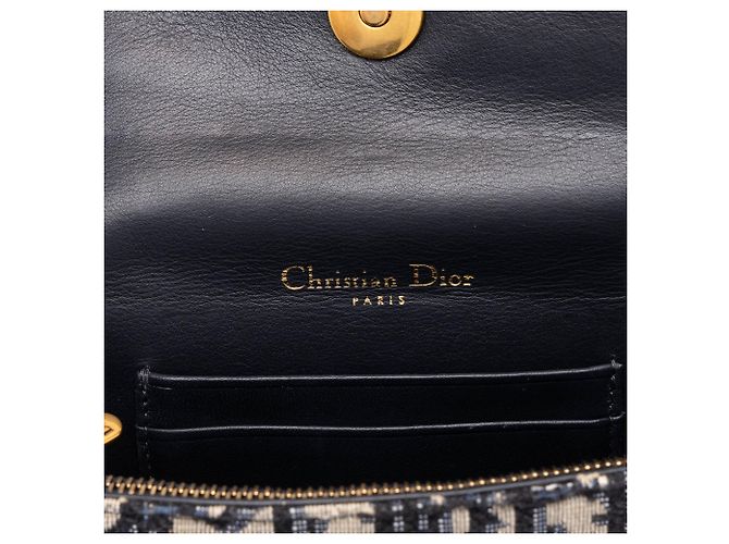 Dior Saddle Gürteltasche aus blauer Oblique Canvas - Ansicht 5