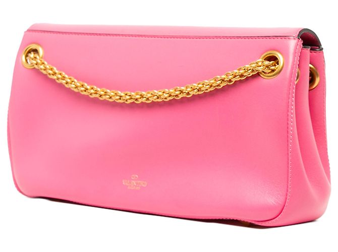 Borsa a tracolla Valentino Pink Nappa VLogo Stud Sign - vista 2