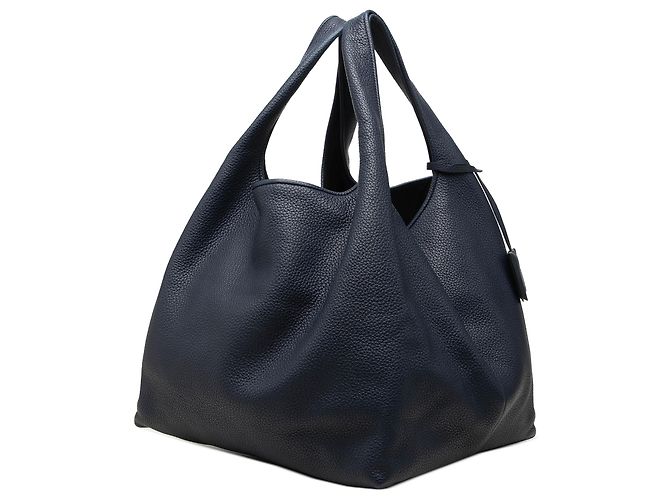 Borsa a tracolla LOEWE Calle Lock in vitello blu - vista 2