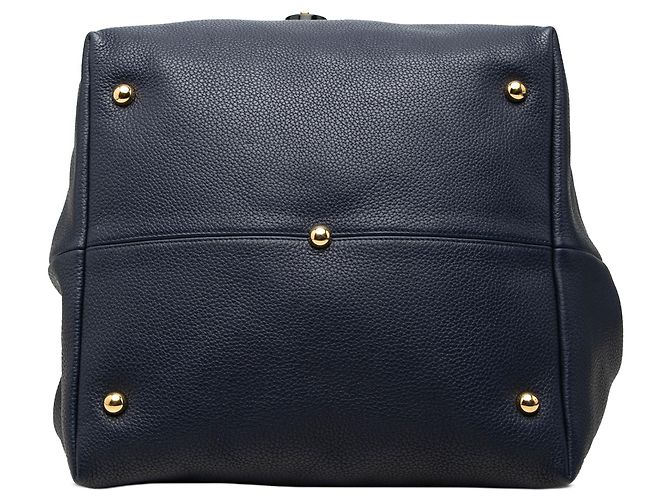 Borsa a tracolla LOEWE Calle Lock in vitello blu - vista 3