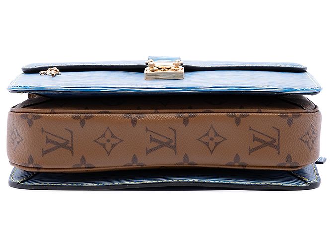 Louis Vuitton Blue Epi Denim and Reverse Monogram Pochette Metis - vista 3