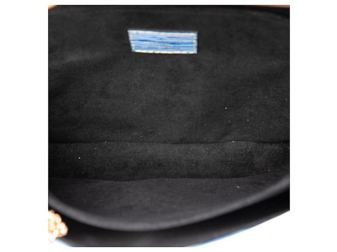 Louis Vuitton Blue Epi Denim and Reverse Monogram Pochette Metis - vista 4
