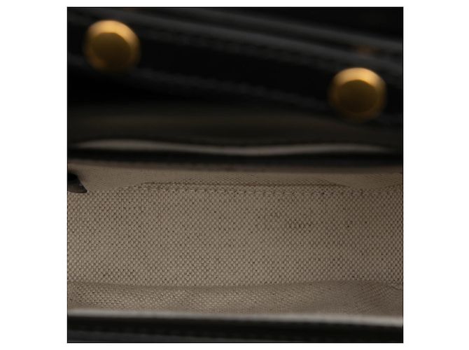 Bamboo Borsa Gucci Mini in pelle di vitello nera con manico in bambù - vista 4