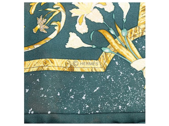 Hermès Green Pierres D Orient Et D Occident Seidentuch 45 - Ansicht 4