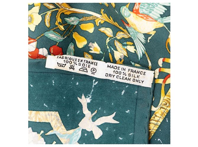 Hermès Green Pierres D Orient Et D Occident Seidentuch 45 - Ansicht 5