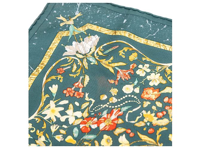 Hermès Green Pierres D Orient Et D Occident Seidentuch 45 - Ansicht 6