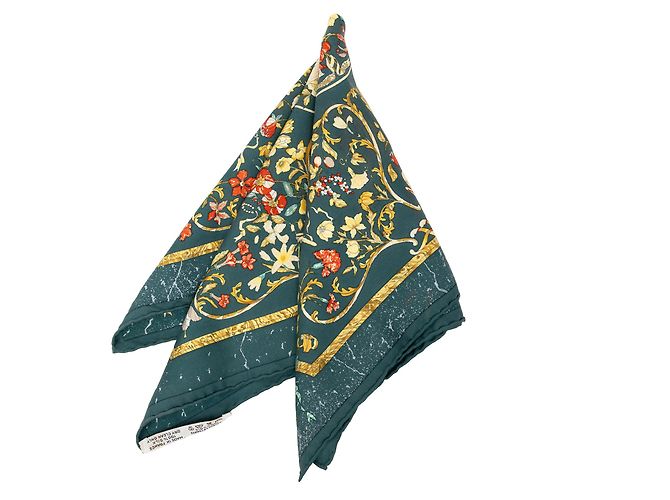 Hermès Green Pierres D Orient Et D Occident Seidentuch 45 - Ansicht 8