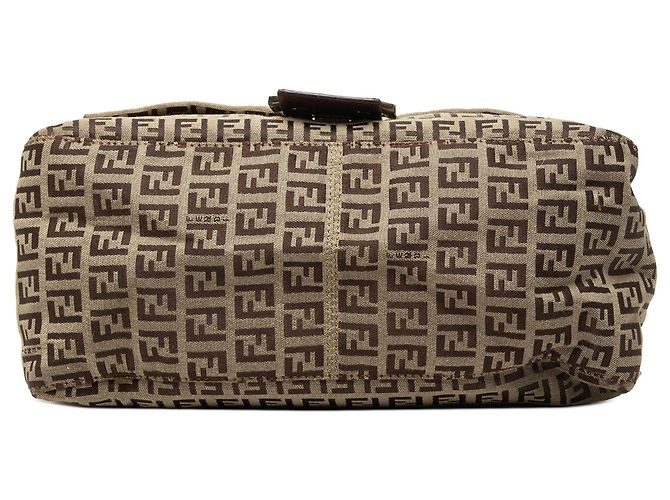 Fendi Brown Zucchino Canvas Mamma Forever - vista 3