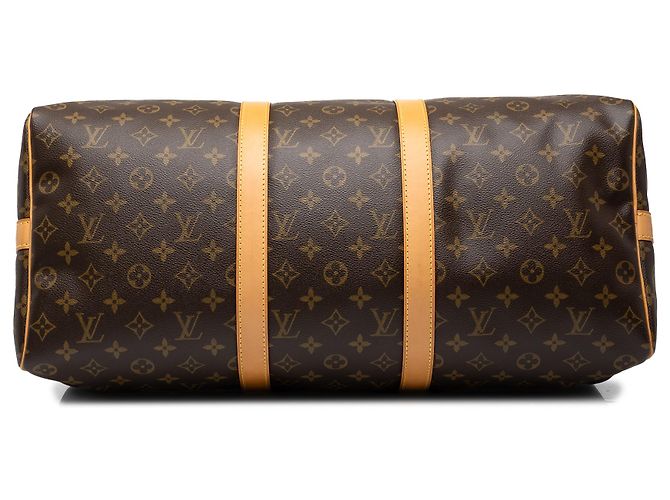 Louis Vuitton Brown Monogram Keepall Bandouliere 50 - vista 3