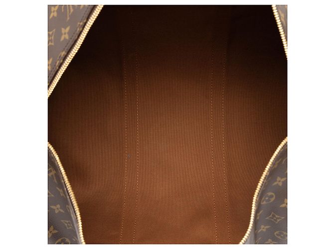 Louis Vuitton Brown Monogram Keepall Bandouliere 50 - vista 4