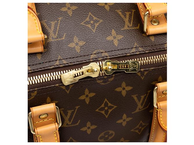Louis Vuitton Brown Monogram Keepall Bandouliere 50 - vista 6