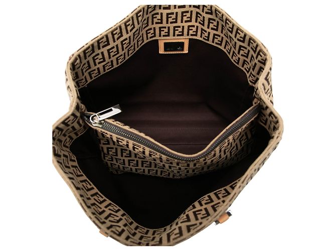 Fendi Beige Zucchino Canvas Tote - Ansicht 4