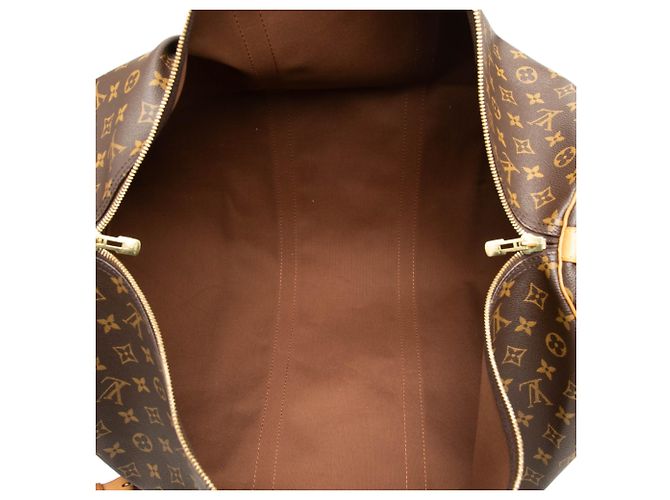 Louis Vuitton Brown Monogram Keepall Bandouliere 60 - vista 4