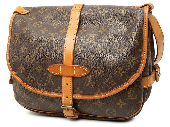 Louis Vuitton Brown Monogram Saumur 25 - vista 2